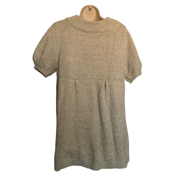 Level Eight Beige Button Front Short Sleeve Sweater Size S - Picture 5 of 11